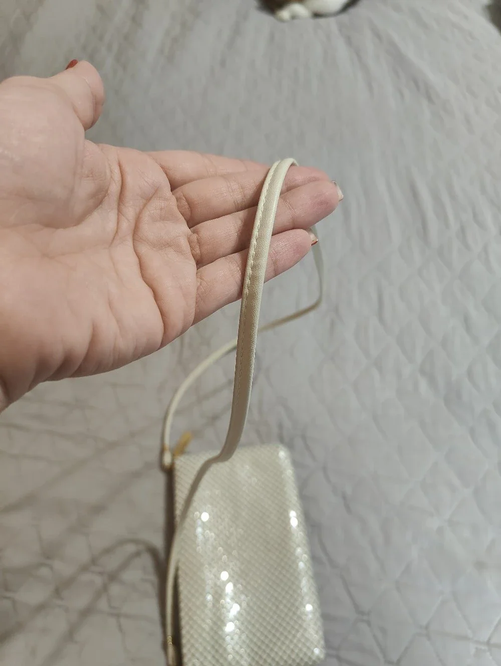 Whiting & Davis Vintage Metal Mesh Crossbody Bag Removable Strap